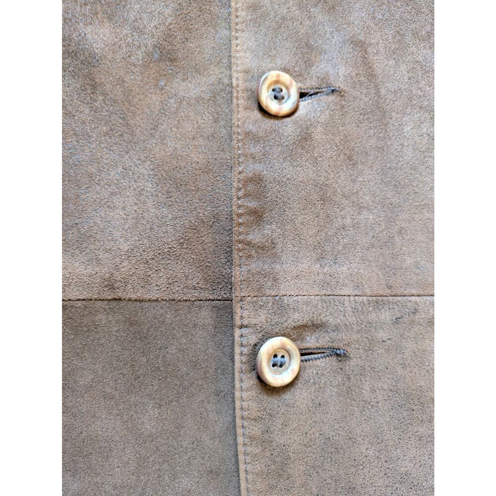Vintage Remy Leather Suede Mens 3-Button Blazer Jacket Size 42 Made In USA - Picture 10 of 16